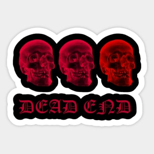 dead end Sticker